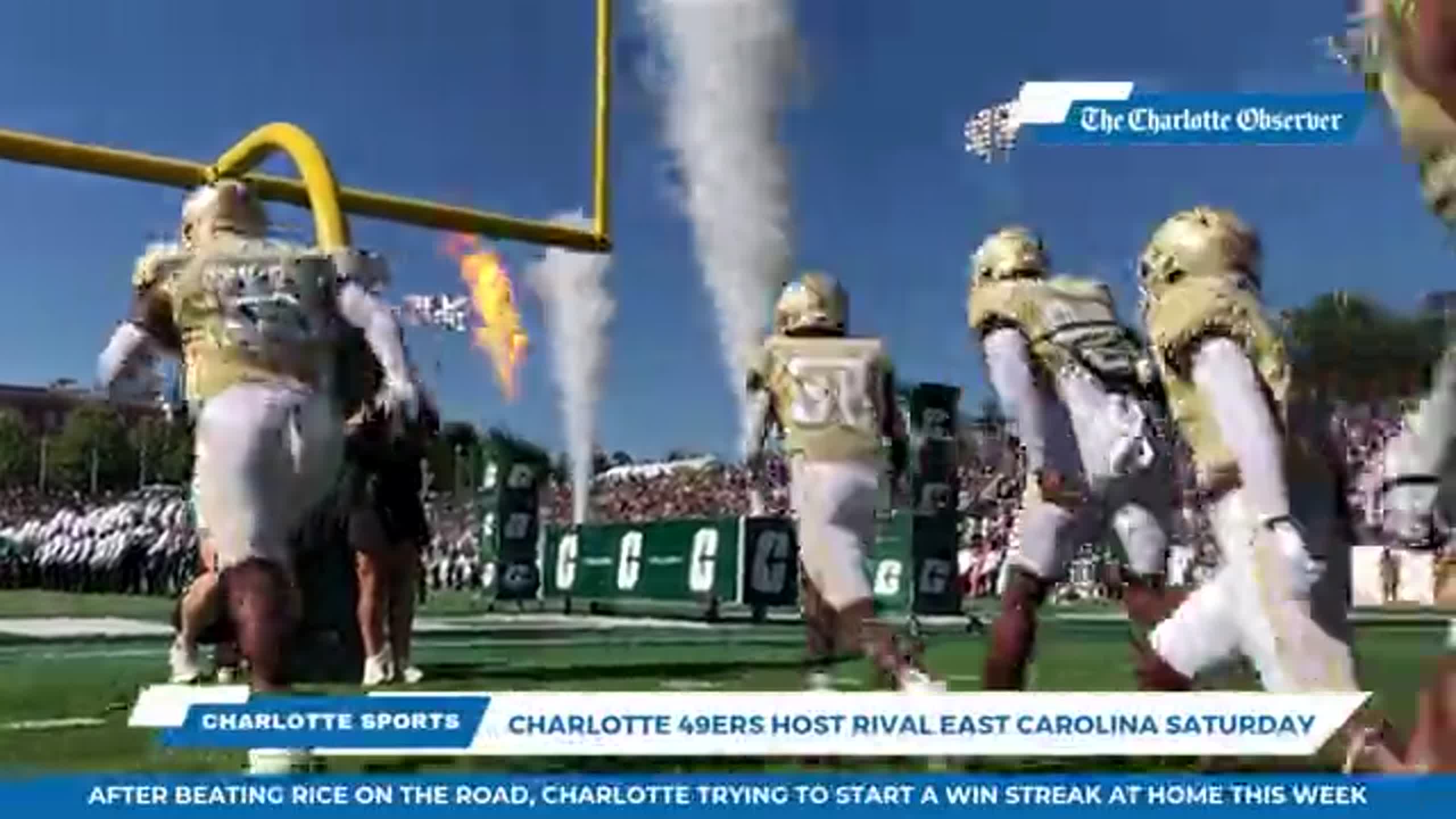 Charlotte football hosts East Carolina