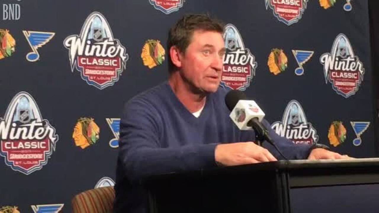 These old Blues used to thrill fans. Saturday, they were thrilled to get back on the ice.