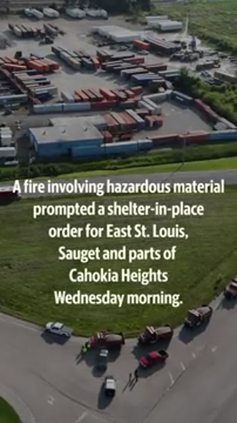 Industrial fire in Sauget prompts shelter-in-place order