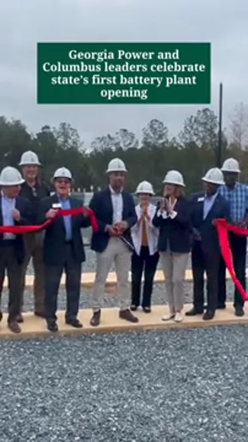 Georgia Power, local leaders celebrate state’s first battery plant opening. Take a look