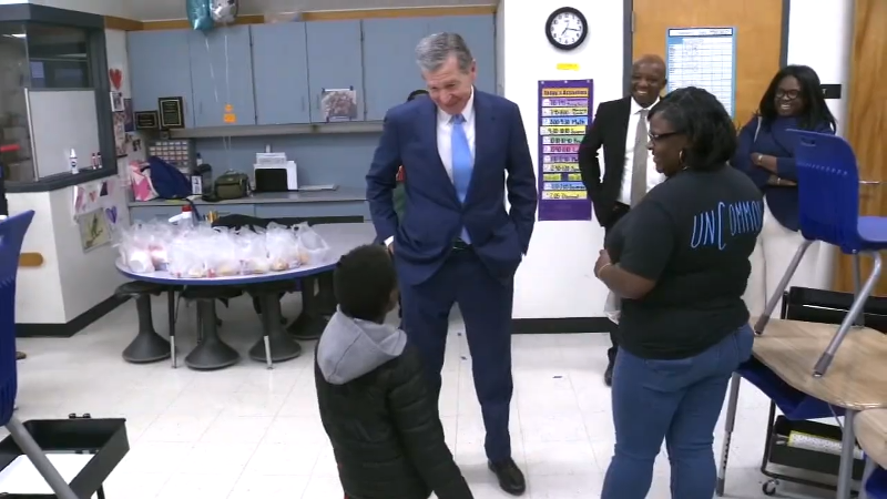 Governor Roy Cooper announces more funding for school meals (Video ...