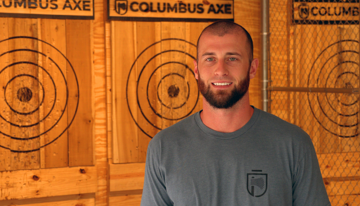 ‘It’s exciting’: New axe throwing business now open in downtown Columbus