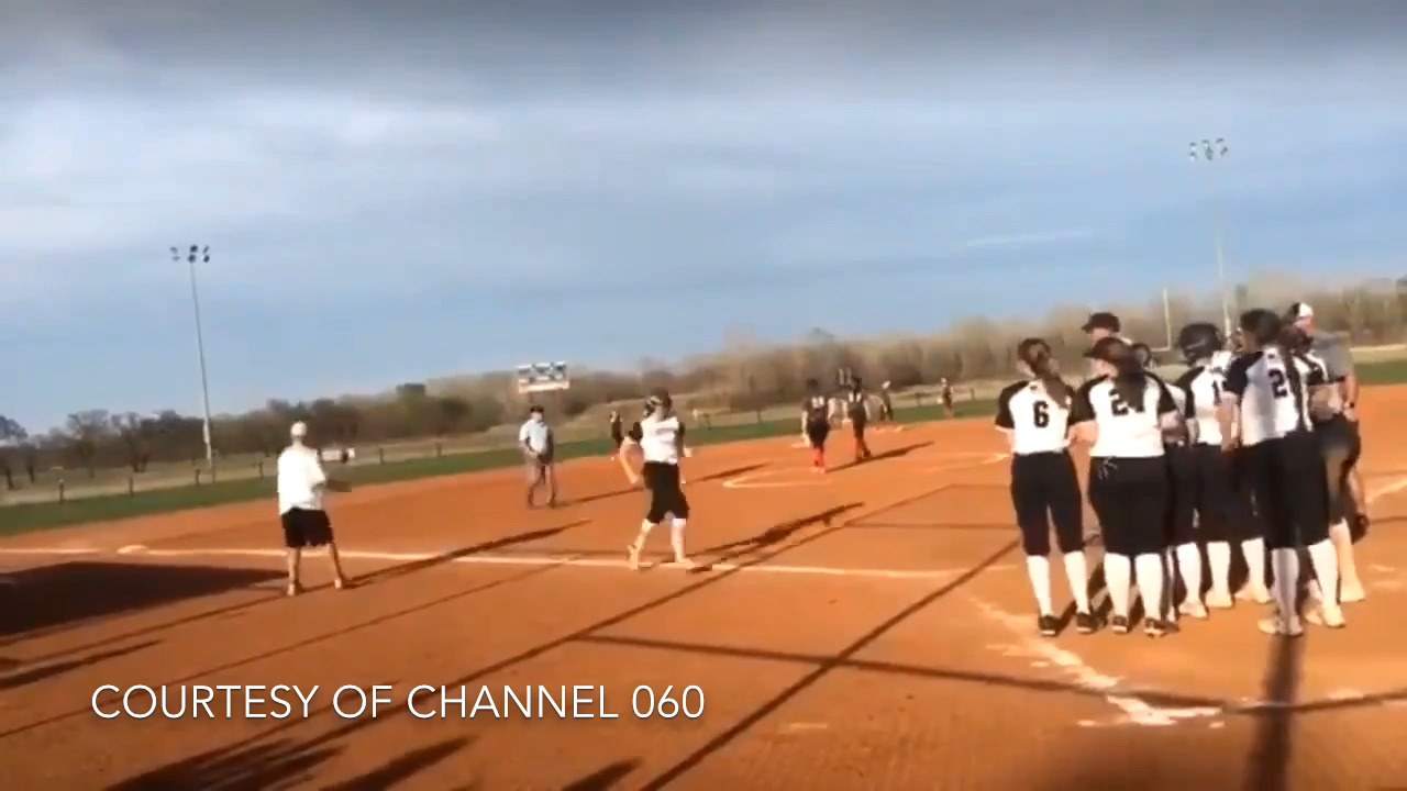 She hit a walk-off grand slam down two with two outs and two strikes