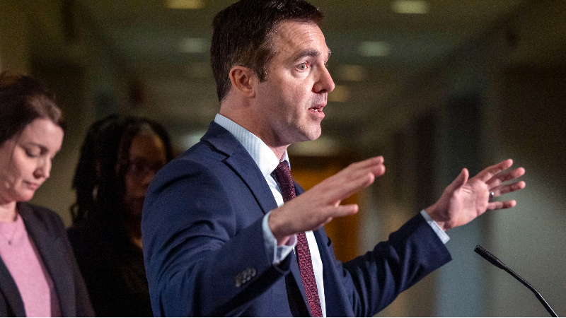 Attorney General Jeff Jackson touts the benefits of the National Integrated Ballistic Information Network during SBI visit