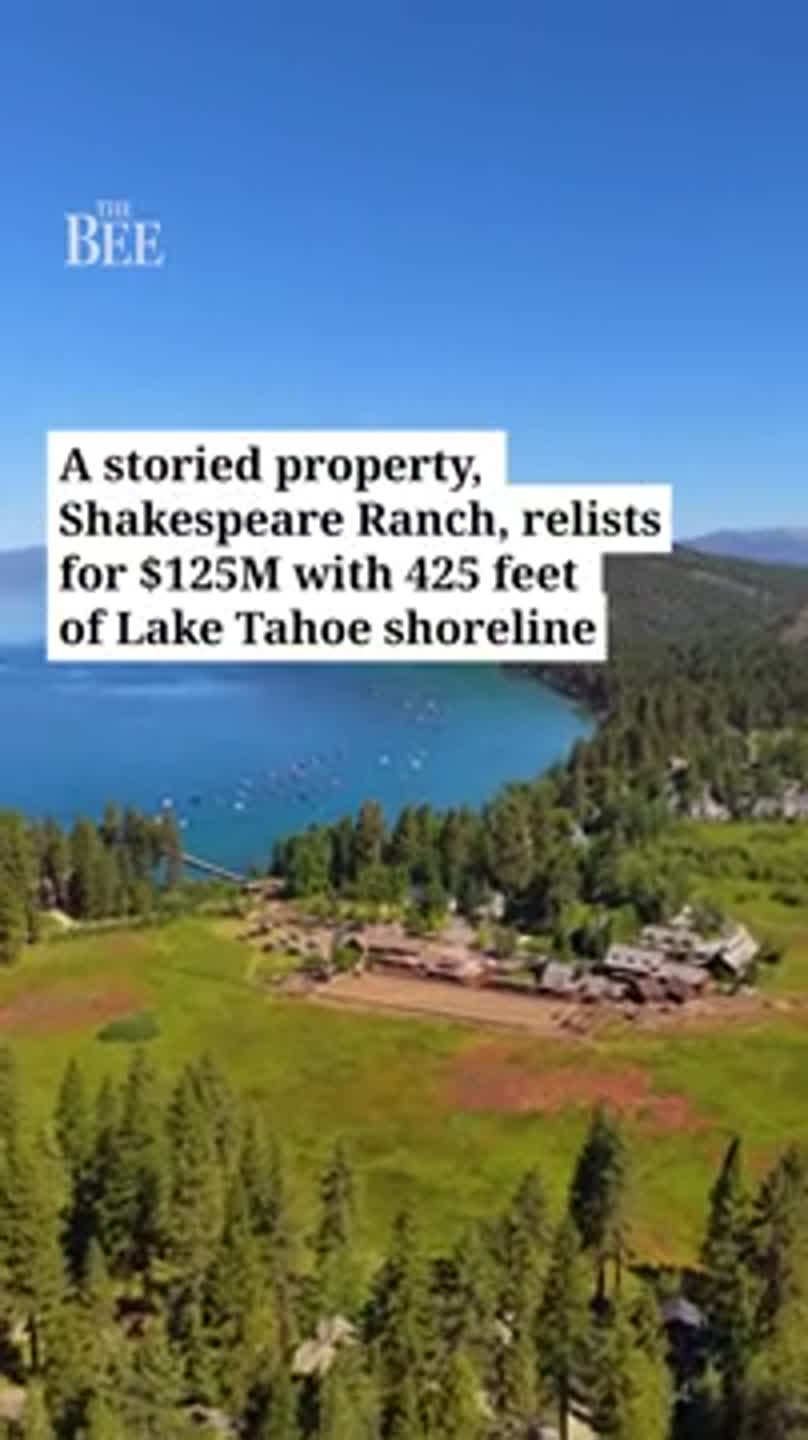 Explore storied Shakespeare Ranch with 425 feet of Lake Tahoe shoreline