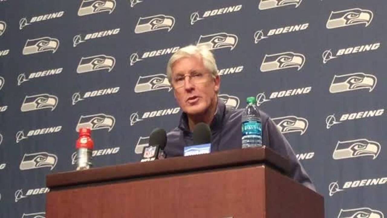 Pete Carroll on Russell Wilson's health, Seahawks playing at Patriots