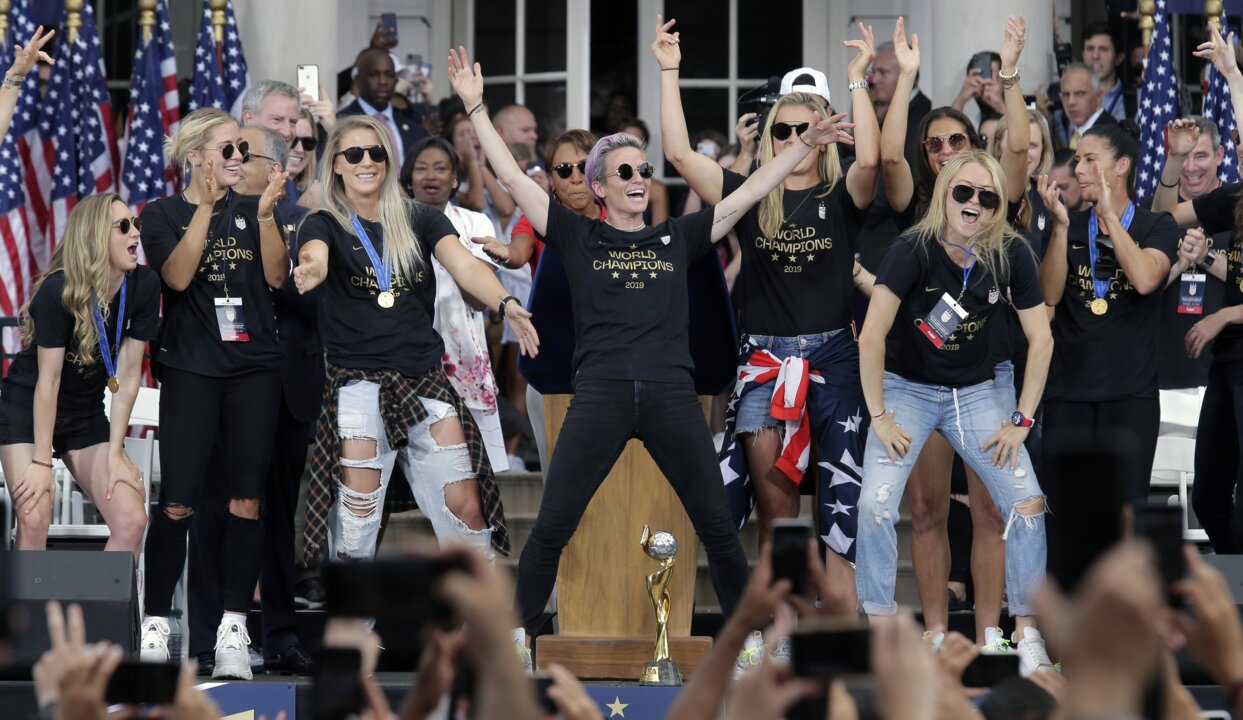 USWNT parades through New York City after winning World Cup
