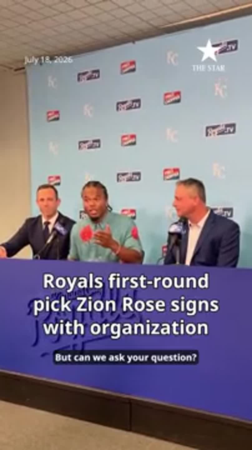 Royals first-round pick Zion Rose expresses his joy after signing with organization