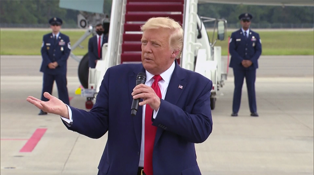 President Trump tells NC voters to test system by trying to vote twice