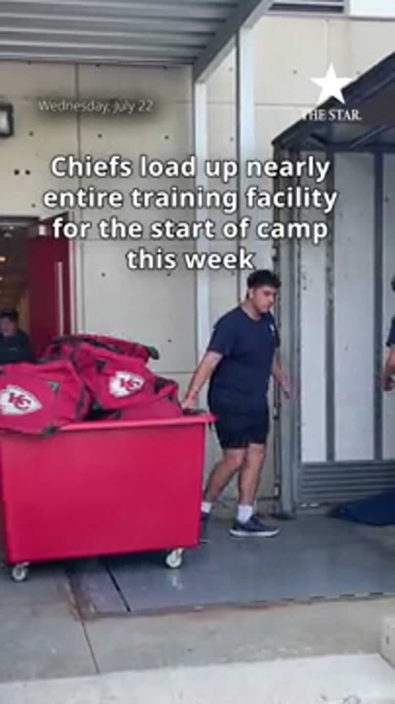 Chiefs load up nearly entire training facility for start of camp