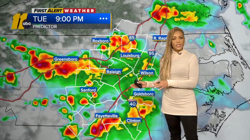 Forecast: Strong to severe storms possible across Central NC Tuesday