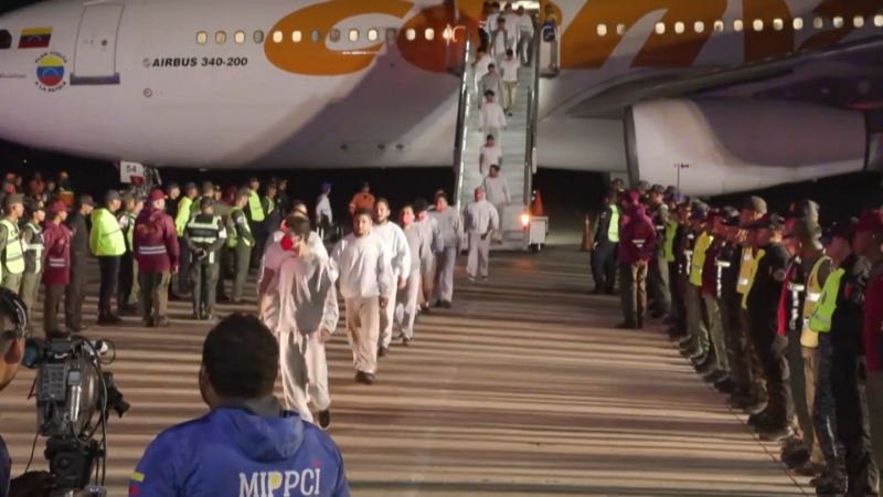 Venezuelan migrants deported from Guantanamo flown home amid Trump-era crackdown