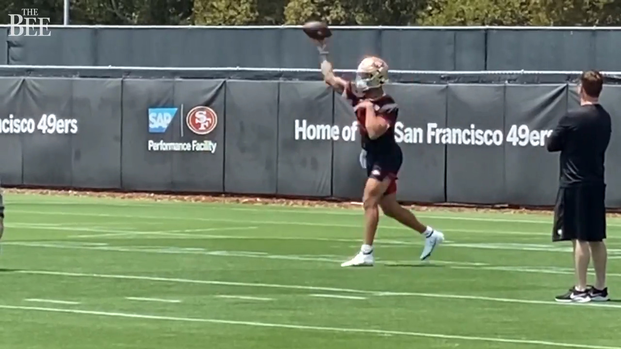 What we saw and learned from Trey Lance’s first  practice with the 49ers