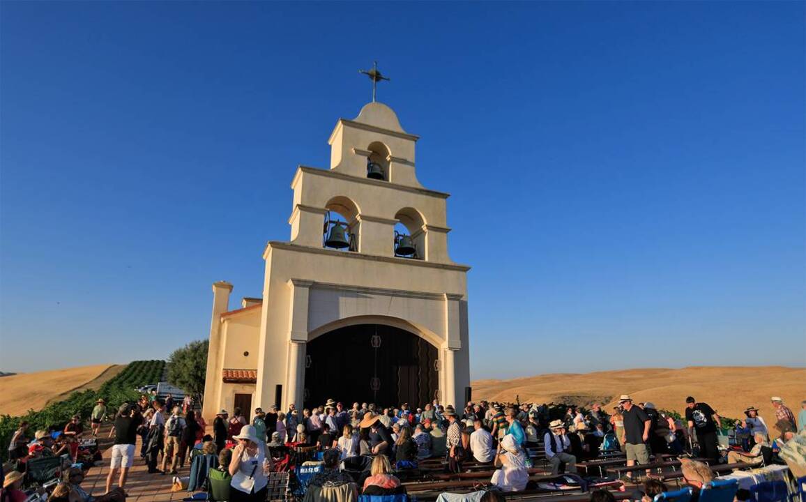 Rare outdoor concert at Serra Chapel in Shandon is a golden experience