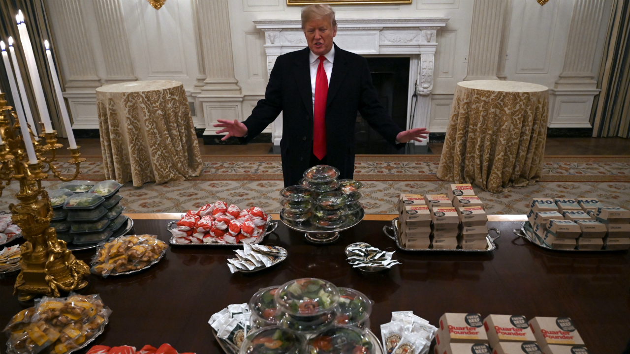 Retired NFL star promises Clemson ‘proper meal’ of lobster after Trump fast food feast