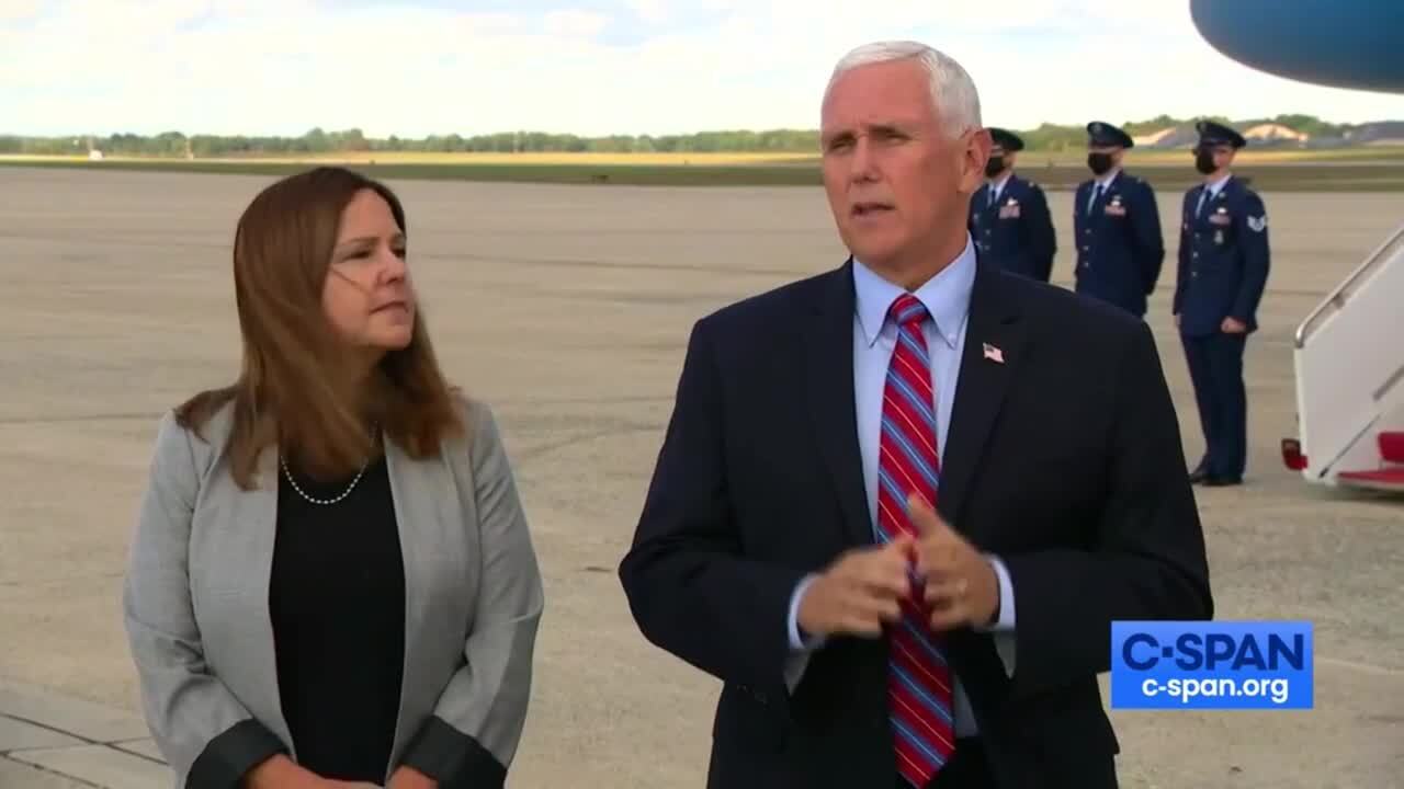 Vice President Pence thanks Americans for supporting President Trump while he’s been in the hospital