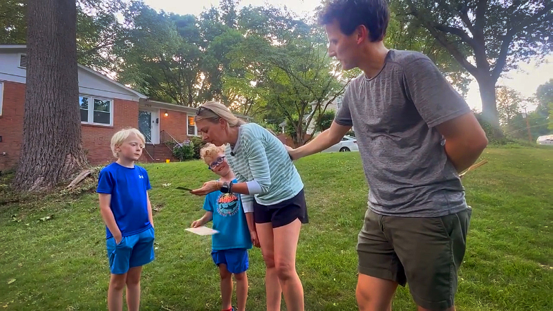 Watch as Miracle Riders deliver letters to Charlotte, NC brothers during Pony Express ride