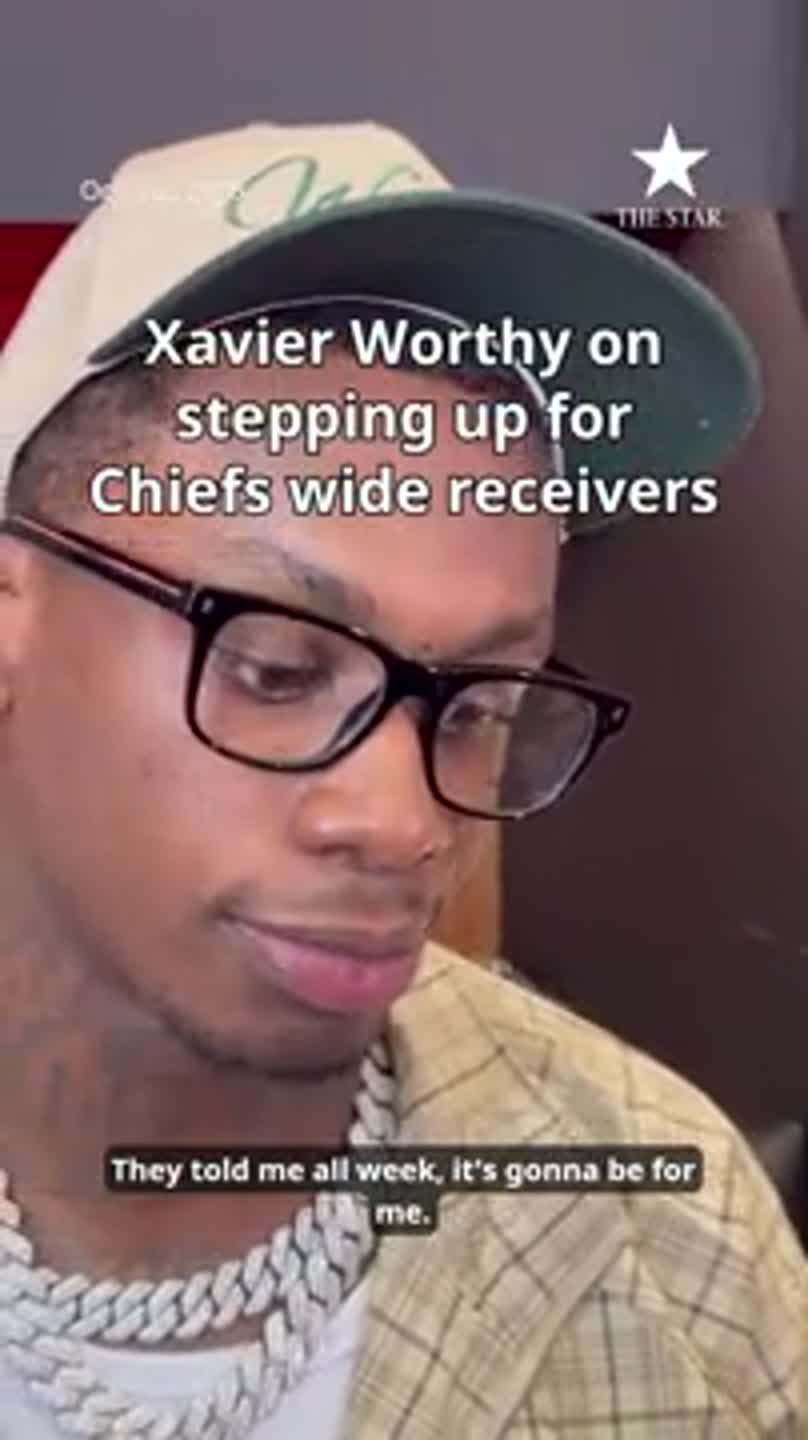 Xavier Worthy on stepping up for Chiefs wide receivers