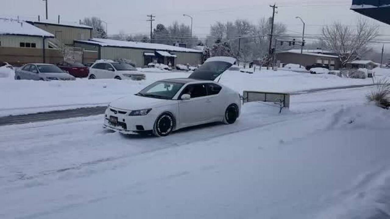 No snow plow? No problem. Use a table