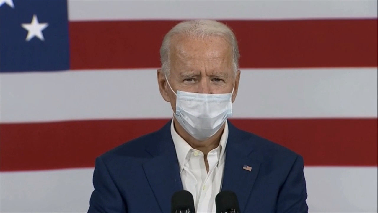 Joe Biden speaks to union leaders on Wisconsin campaign trail