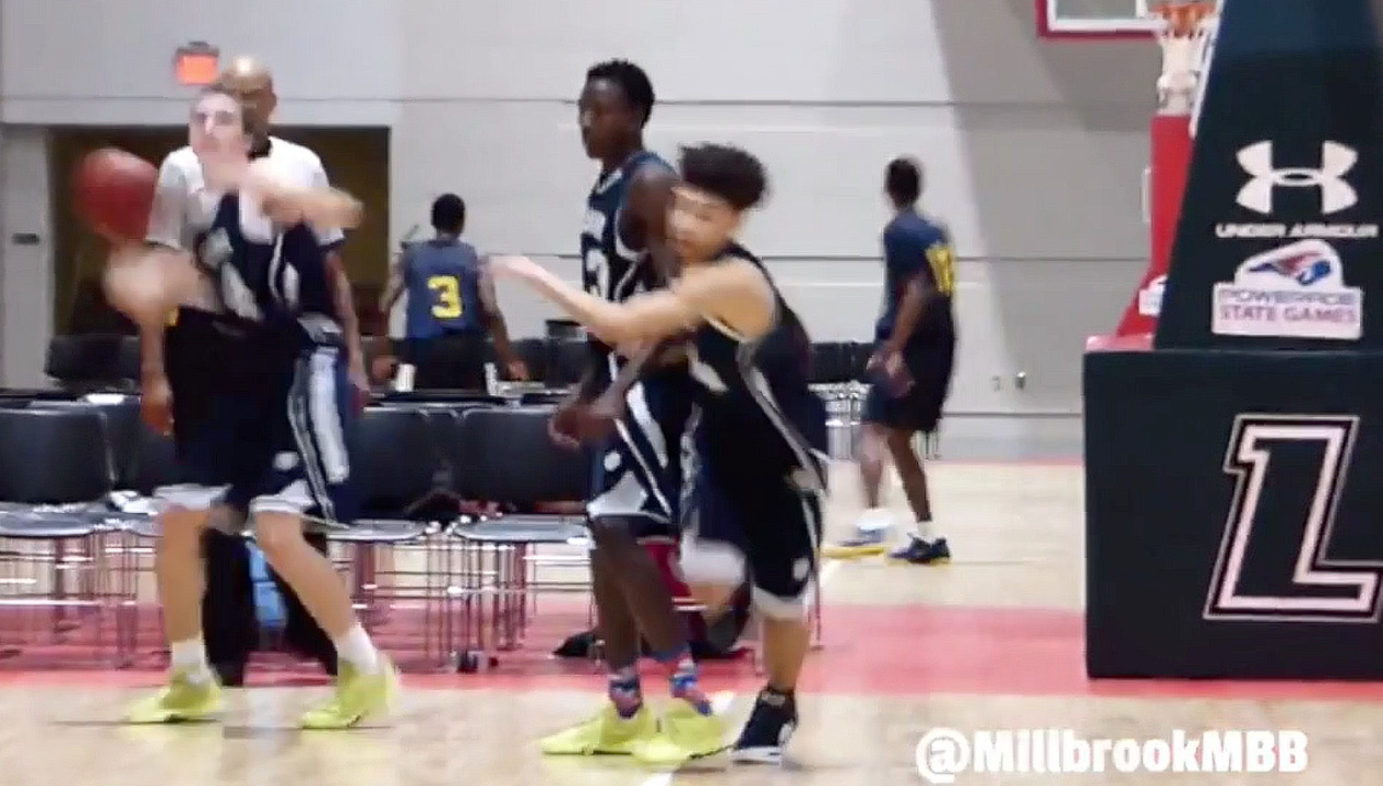Millbrook's Patrick Dorsey sinks full court shot and makes ESPN's 'Plays of the Day'  