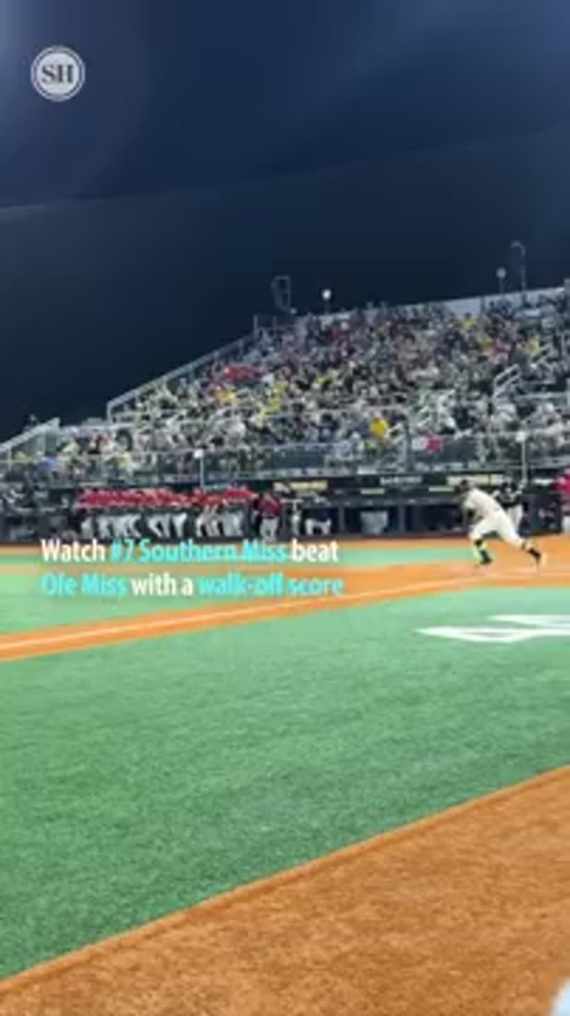Watch Southern Miss beat Ole Miss with walk-off score in 2-1 thriller