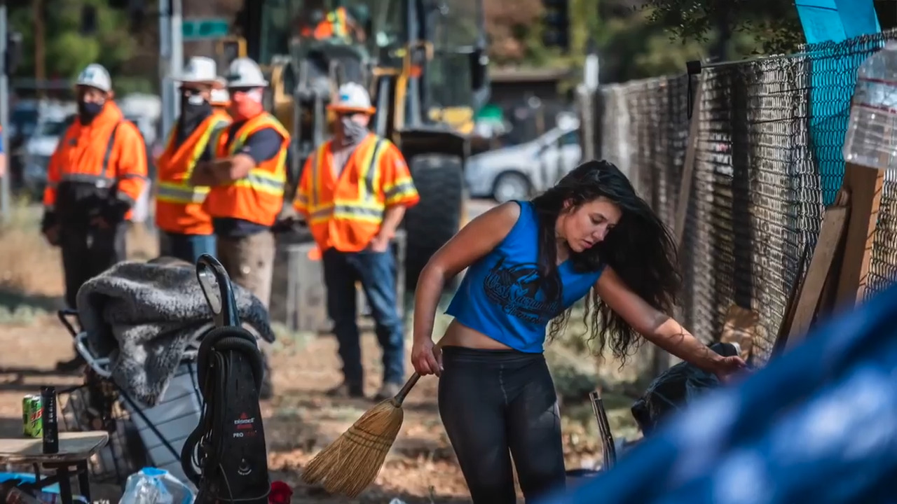 ‘People can’t get ahead that way. It’s torture.’ See Caltrans sweep midtown homeless camp