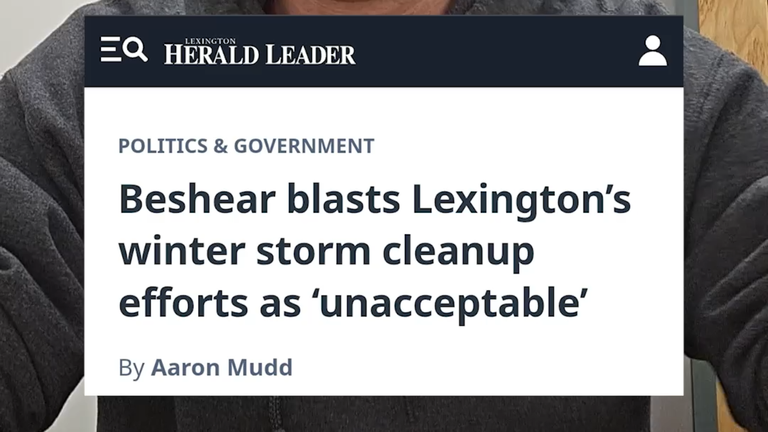 Lexington mayor says city didn’t reject snow cleanup help, despite governor’s claim