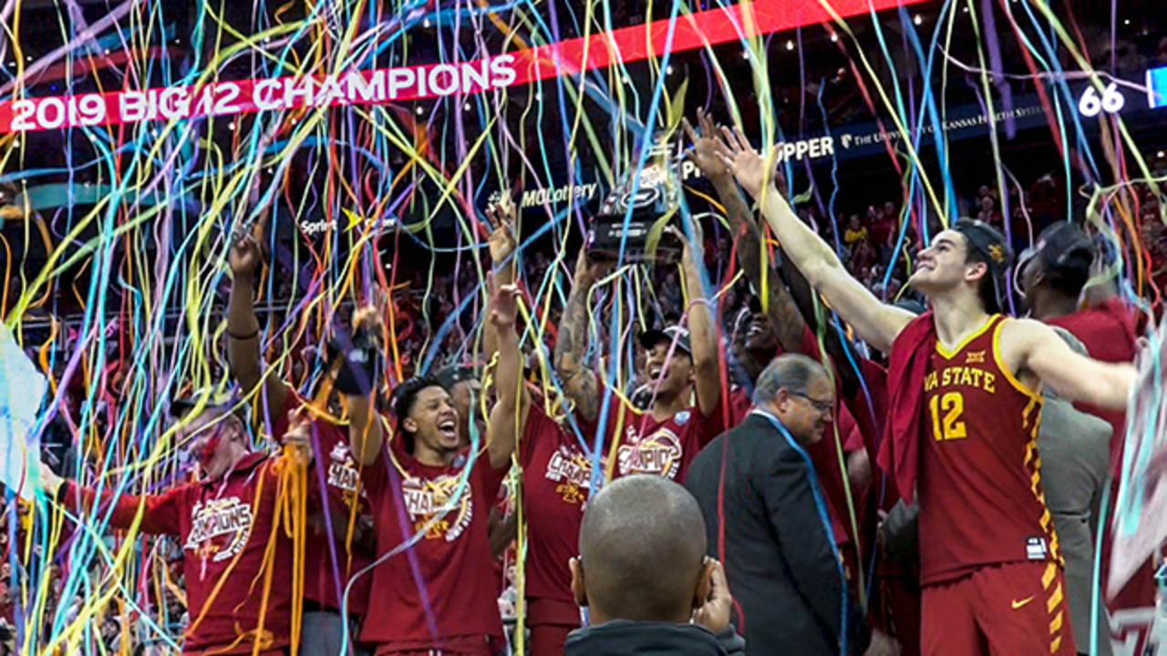 Iowa State celebrates Big 12 Tournament championship