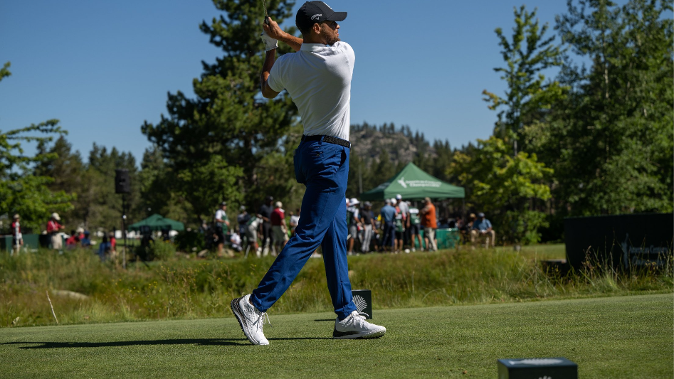 Stephen Curry talks about being at top of leaderboard after Round 1 in Lake Tahoe