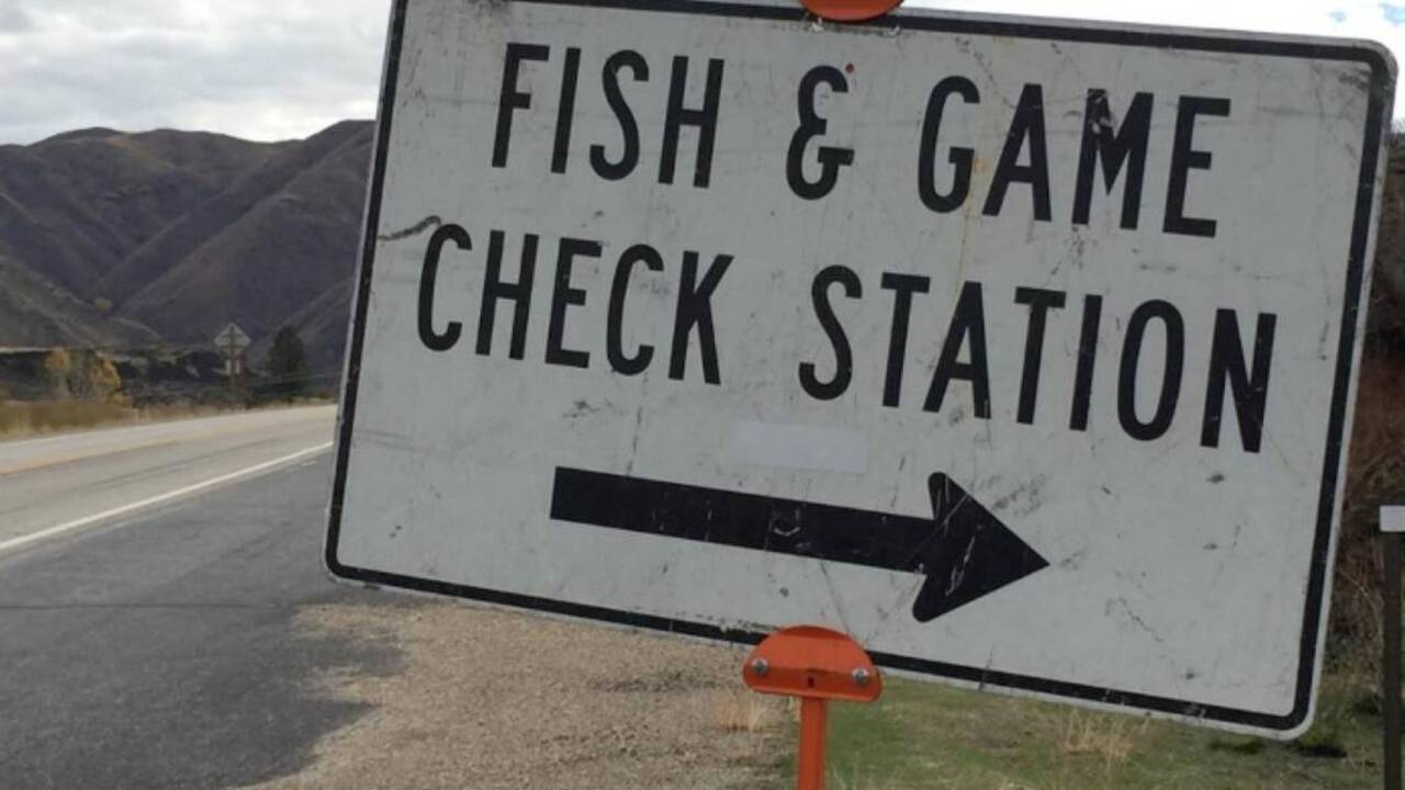 Failure to stop at Fish & Game check station is a crime