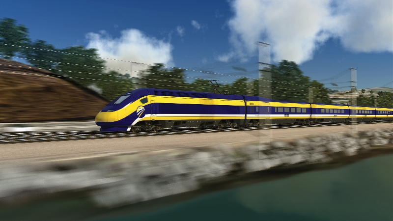 When will California's high-speed rail project secure a private partner?