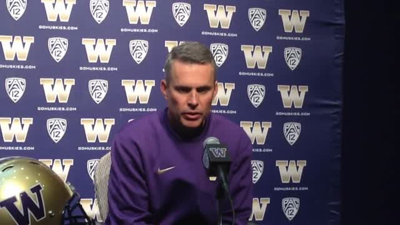 VIDEO: Chris Petersen recaps OSU game, previews the Apple Cup