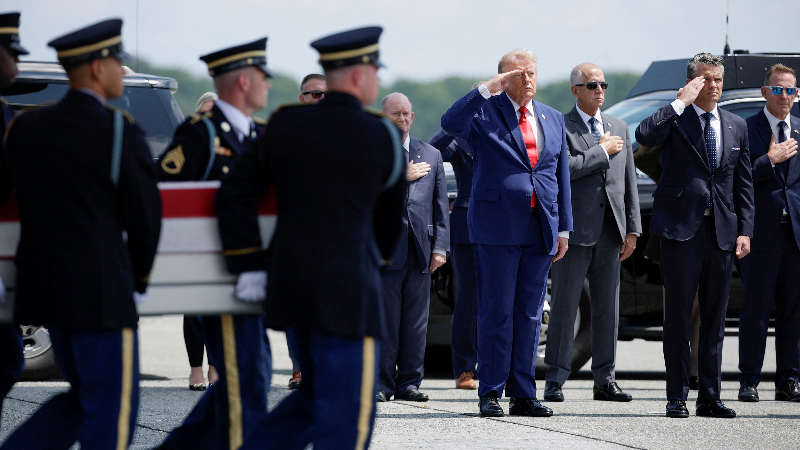 Trump, NC Congressional members honor soldiers killed in Iran war