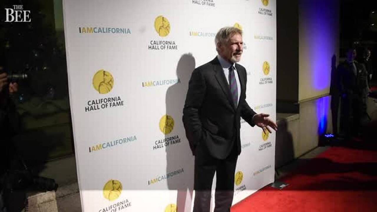 Harrison Ford walks the red carpet at California Hall of Fame