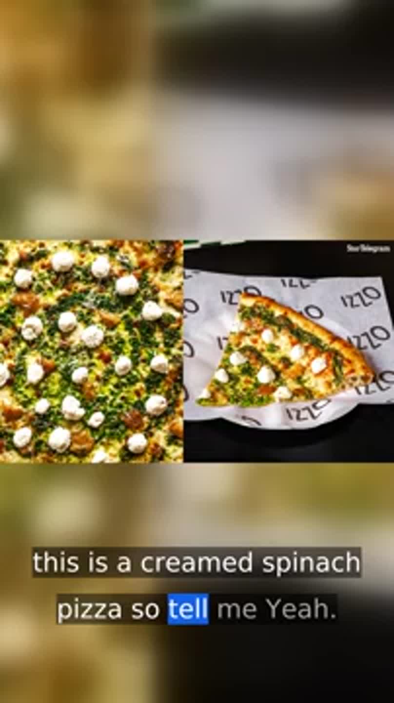How Ozzi’s makes its creamed spinach pizza