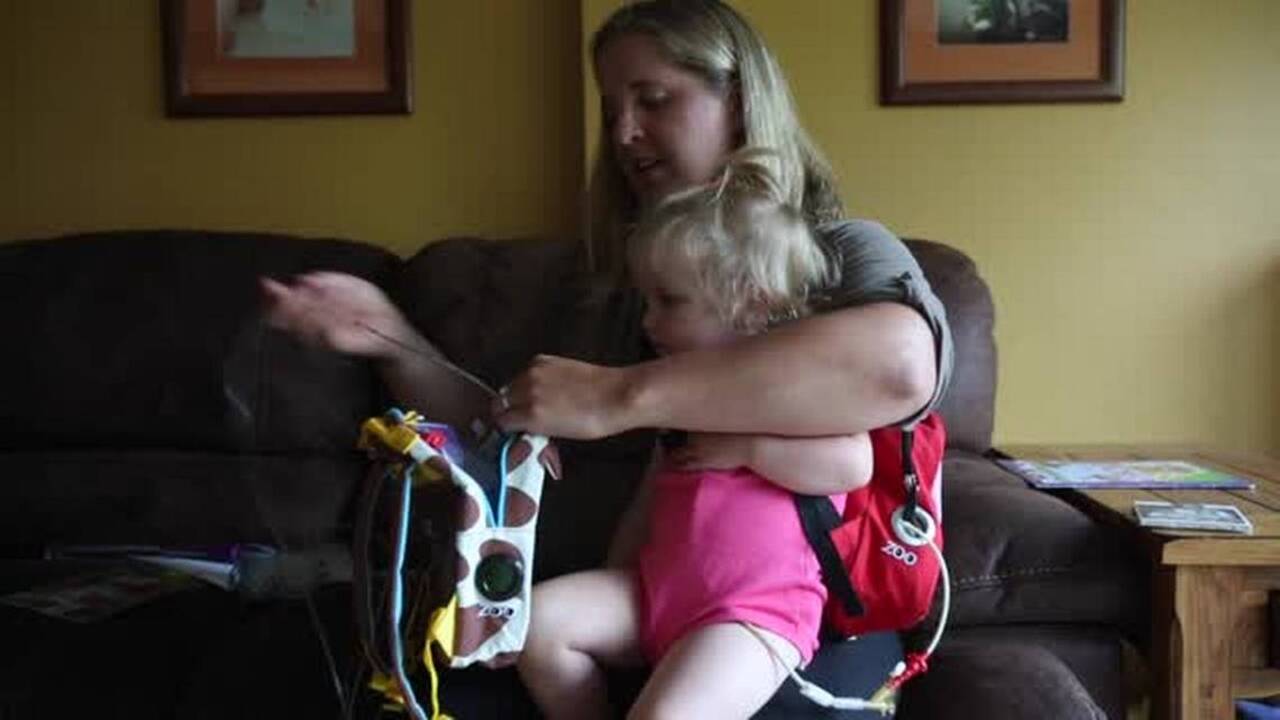From ingenuity to life-changing: Volunteers modify backpacks for kids who need IV nutrition