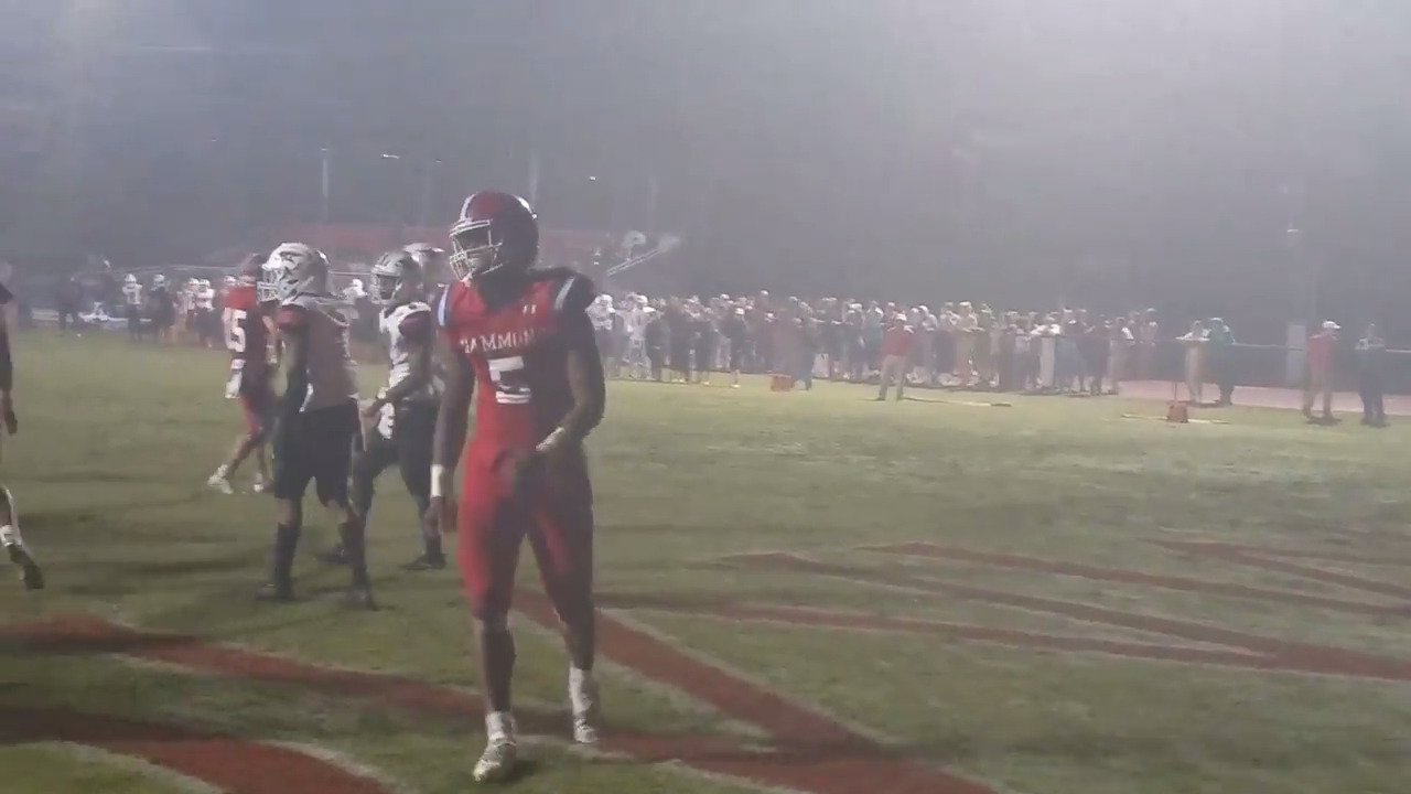 Watch: Hammond’s Jordan Burch scores 4 TDs against Cardinal Newman
