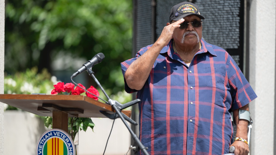 Listen as veteran remembers friend during Memorial Day name-reading ceremony