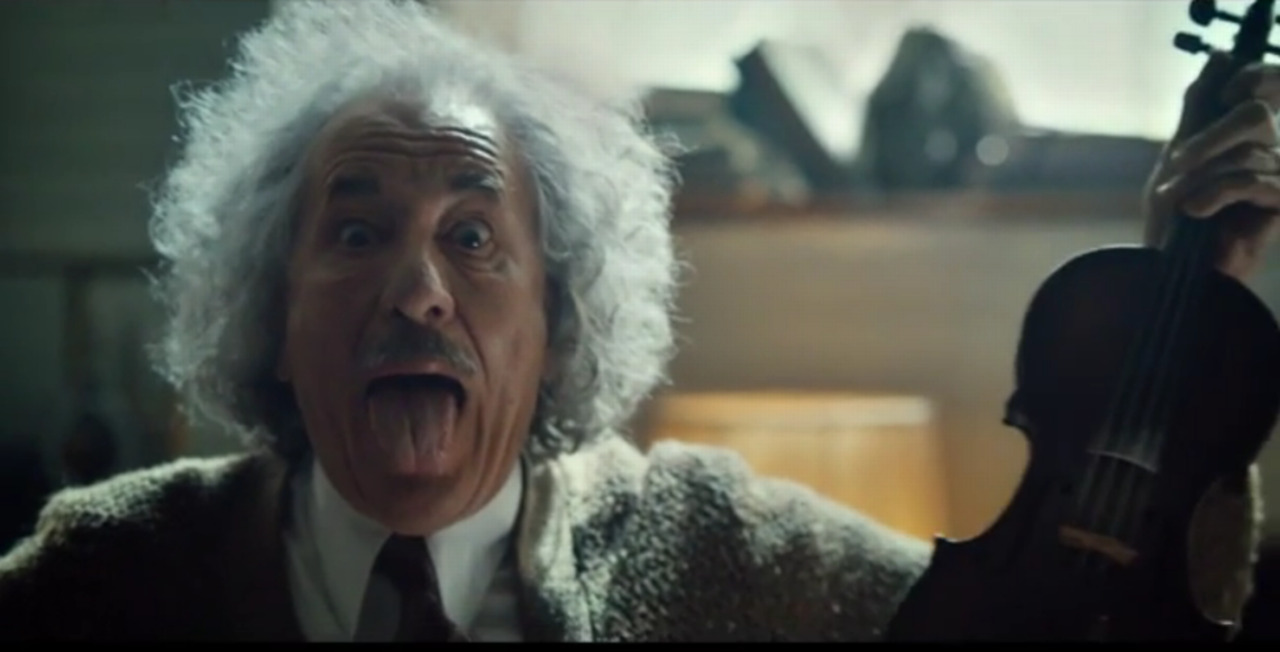 NatGeo: Einstein plays Lady Gaga on violin