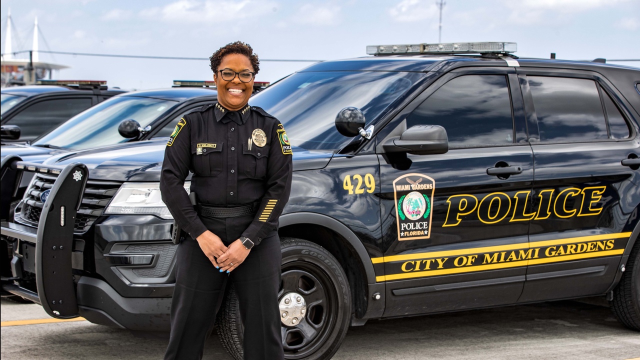 Chief Delma Noel-Pratt talks about being the first woman leading Miami Gardens police