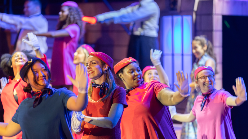 What has 350 costumes, Barbie, the Eagles, Disney and opera? Only one show.
