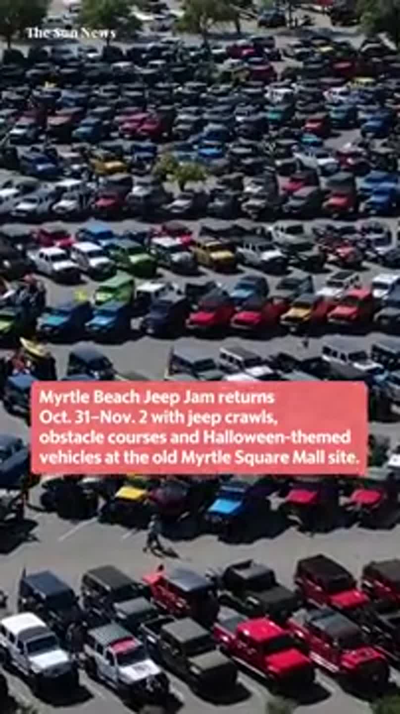 Hundreds gather for Myrtle Beach Jeep Jam featuring Halloween events and rides
