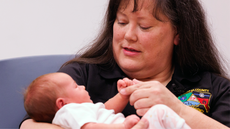 Chatham 911 operator meets mom and newborn she helped to 'perfect delivery'
