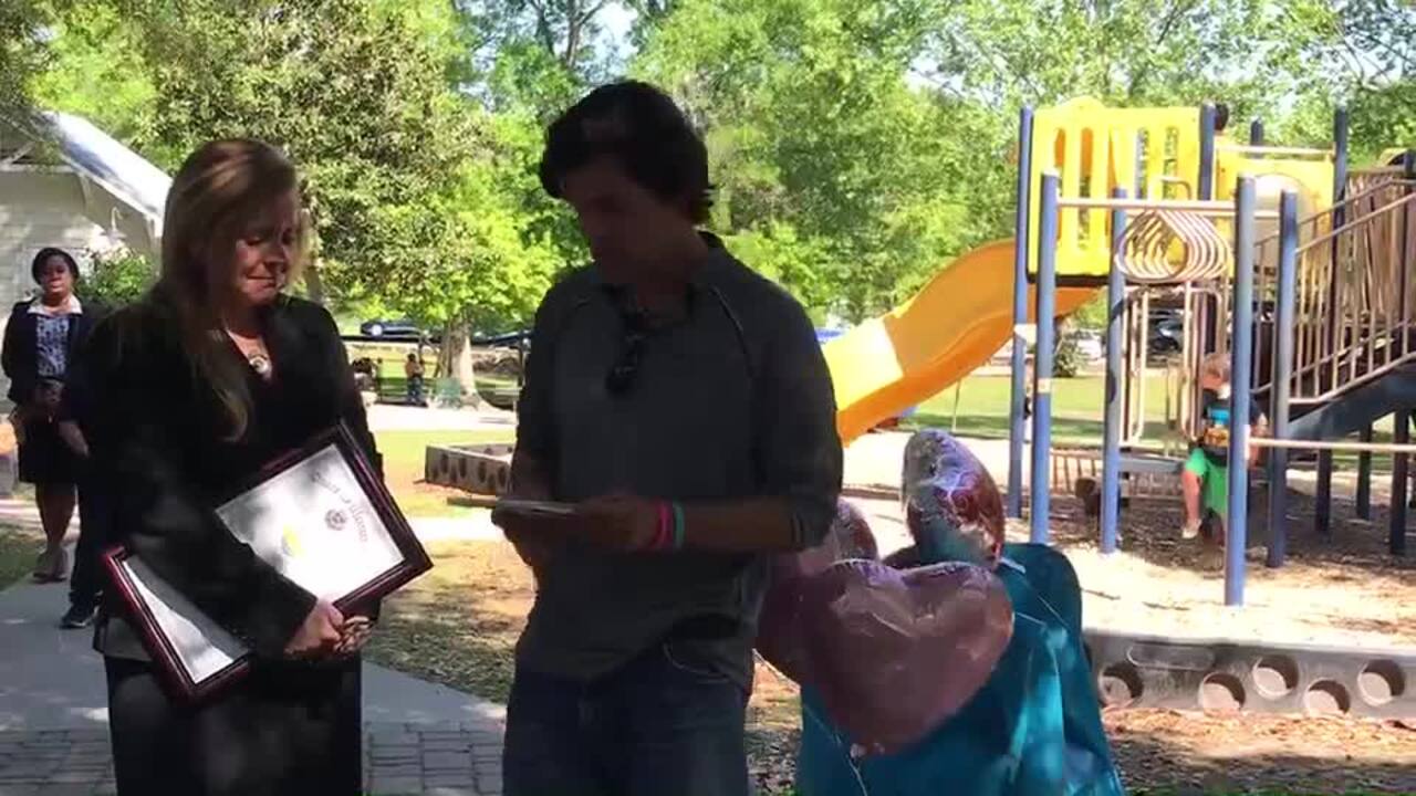 'In my heart, I can still see Sophia playing here,' dad says at Ocean Springs dedication