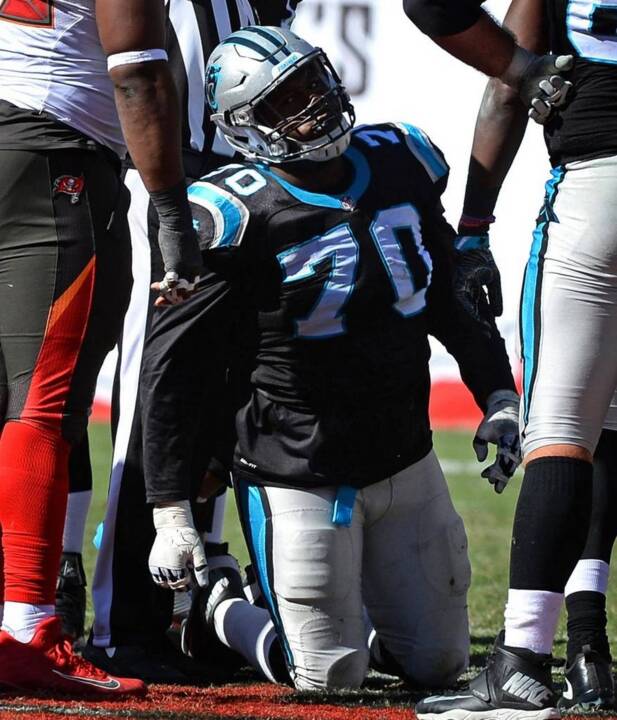 Panthers’ Pro Bowl guard Trai Turner still in protocol, downgraded to out vs. Falcons