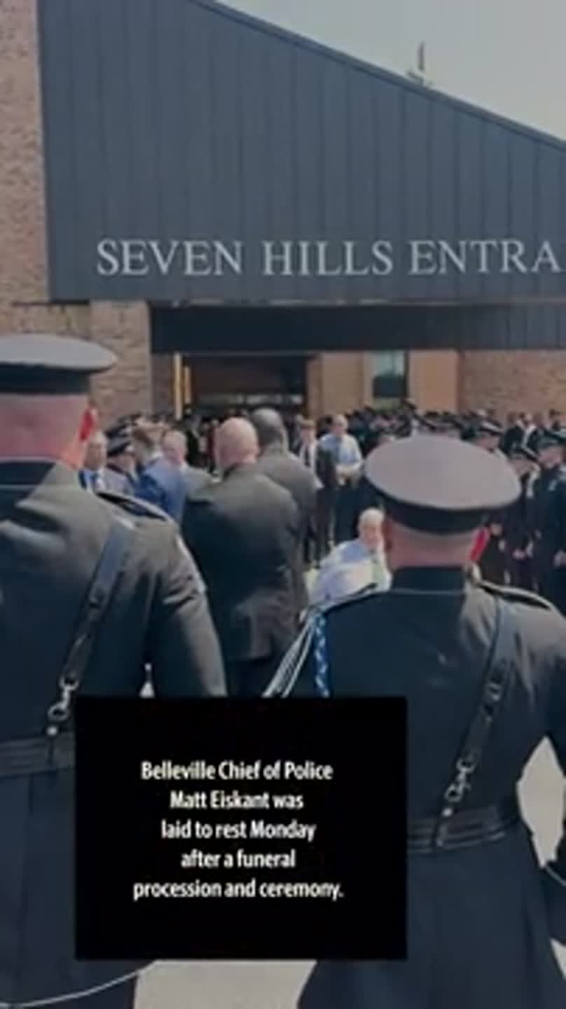 Belleville Chief of Police laid to rest in long procession