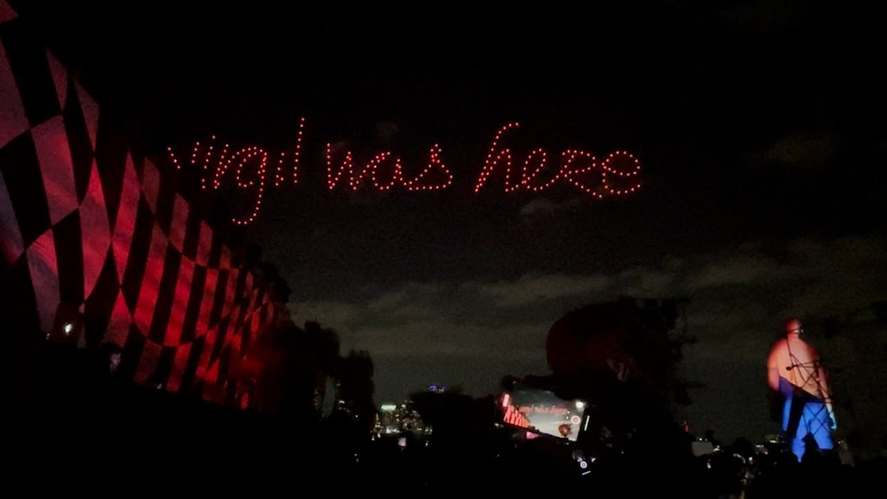 Watch drone light display for Virgil Abloh’s final show for Louis Vuitton in Miami