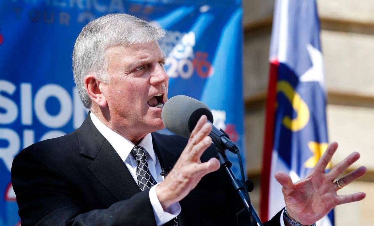 Evangelist Franklin Graham speaks about HB2, Hurricane Matthew and upcoming election during Raleigh visit