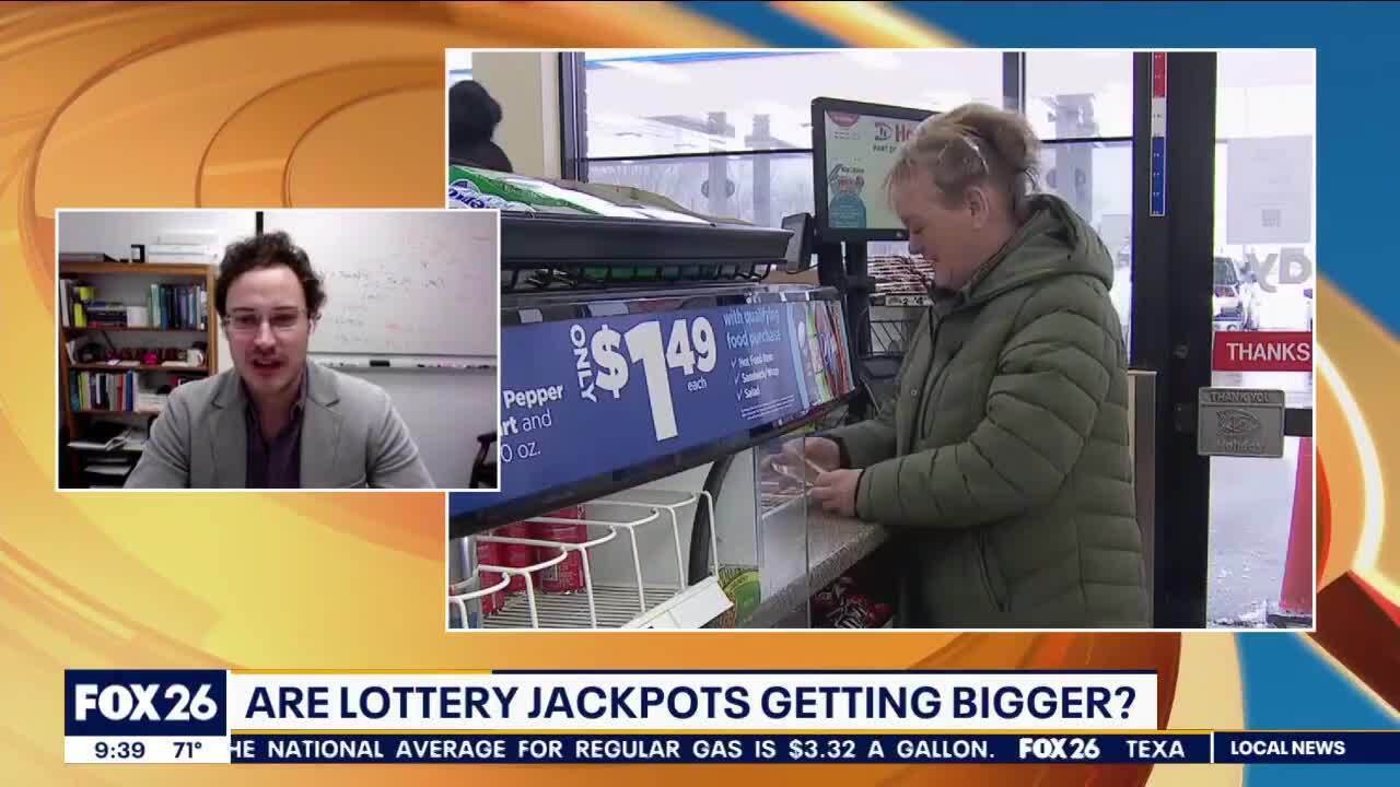 Why are lottery jackpots bigger these days?